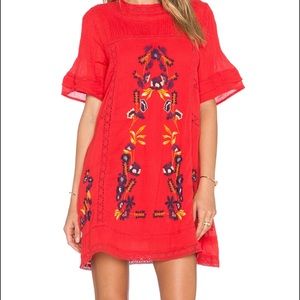 Free People Perfectly Victorian Dress in Tomato from Revolve - Medium